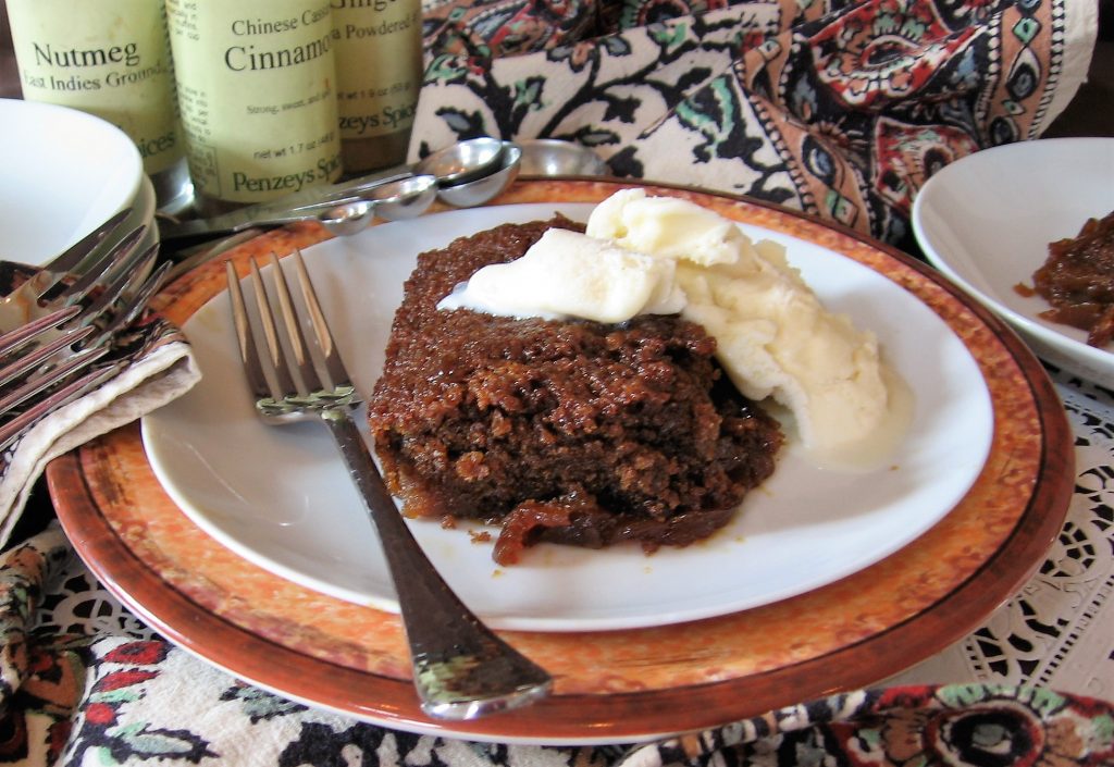 High Country Baking Molassescider pudding cake